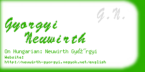 gyorgyi neuwirth business card